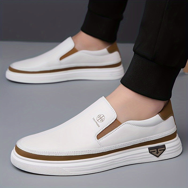 Slip-On Loafers with Soft Upper, Non-Slip Rubber Sole for Men